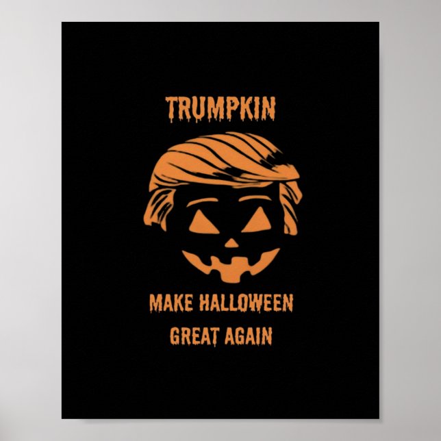 Poster Docinho, Trumpkin, Halloween Merch Classic (Frente)