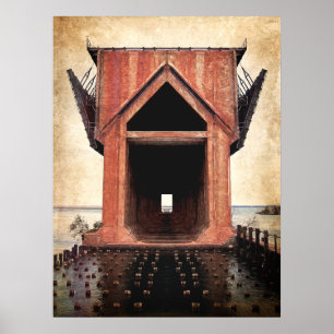 Poster Dock de Ore de Ferro Antigo