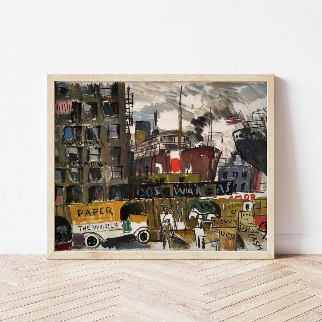 Poster Docks de Nova York | Joaquín Torres-García (Criador carregado)