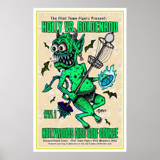 Poster DOD - Golf de Disco (Frente)