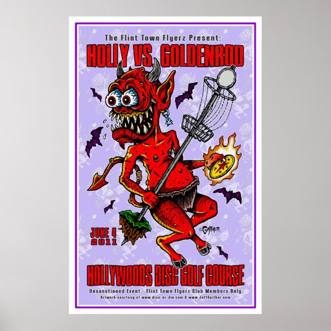 Poster DOD - Golf de Disco (Frente)