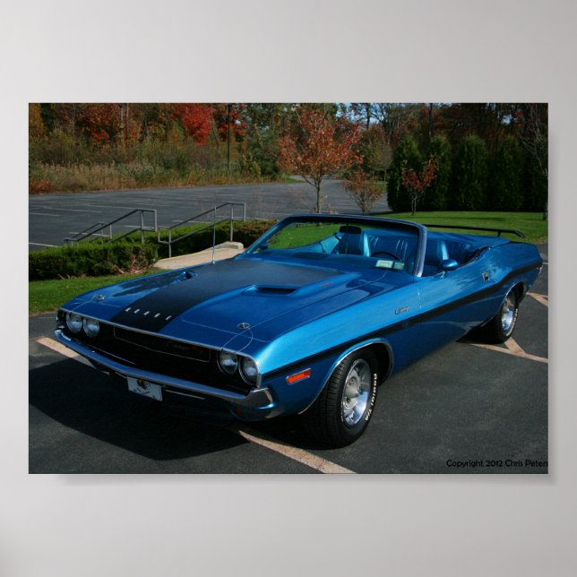 Poster Dodge Challenger R/T 1970 (Frente)