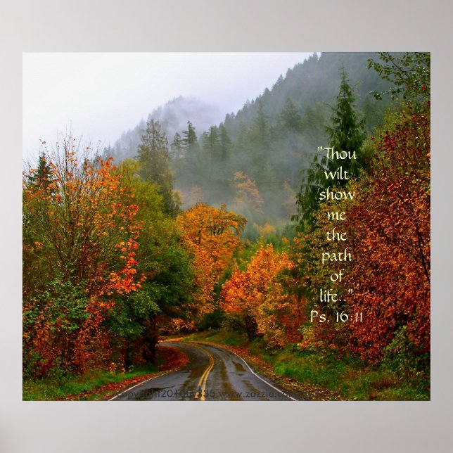 Poster Dodge Road Print w/Scripture Verse (Frente)