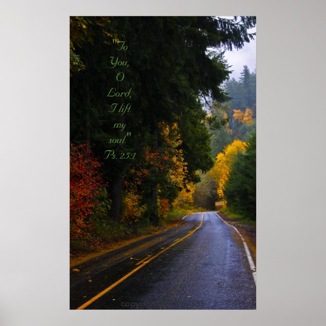 Pôster Dodge Road Splendor w/Scripture verse (Frente)