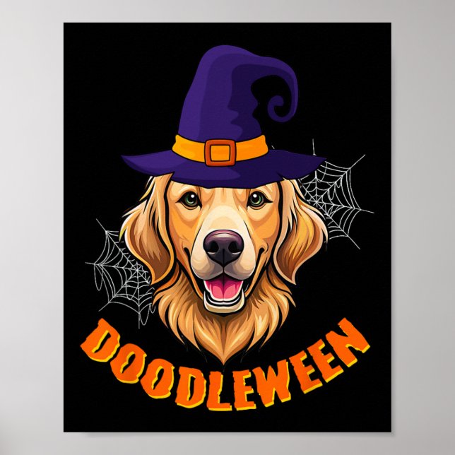 Poster Dodle Ouro Dodle Dedle Dedle Dourado do Halloween  (Frente)