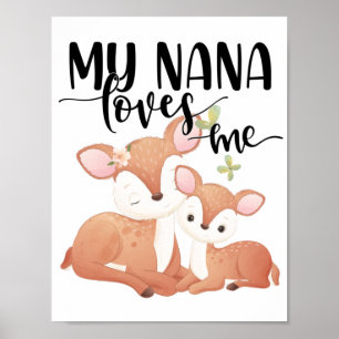 Poster Doe and Fawn Minha Nana me ama