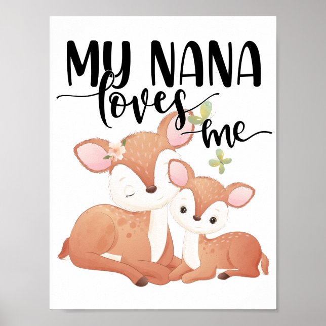 Poster Doe and Fawn Minha Nana me ama (Frente)