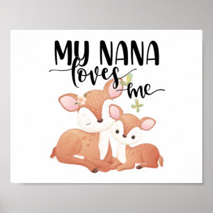 Poster Doe and Fawn Minha Nana me ama