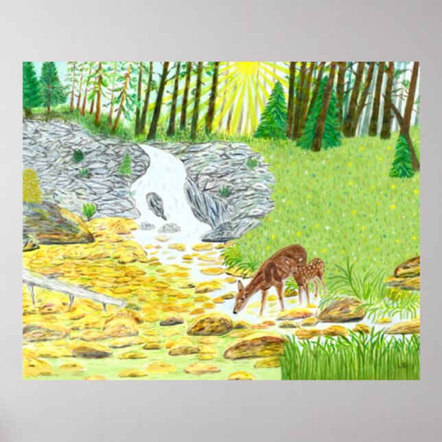 Poster Doe e Fawn (Frente)