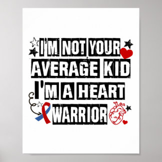 Poster Doença Cardíaca Chd Não Média Criança Guerreira Ca