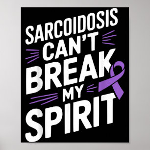 Poster Doença de Conscientização da Sarcoidose Deficiênci