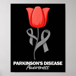 Poster Doença de Parkinsons Sensibilização Abril Mês Tuli
