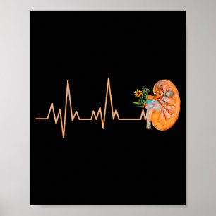 Poster Doença do Pulso do Coração do Rim Conscientização