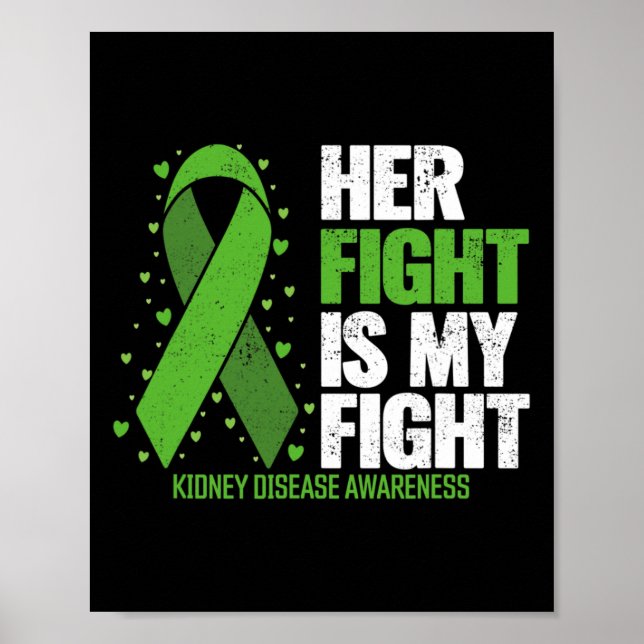 Poster Doença Ela Luta Contra O Meu Doença Renal (Frente)