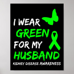 Poster Doença Eu Visto Verde Para Minha Fita Marido