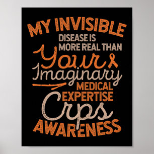 Poster Doença invisível Sensibilização para CRPS RSD