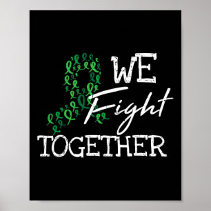 Poster Doença renal Família de Fita Verde Citação Consciê