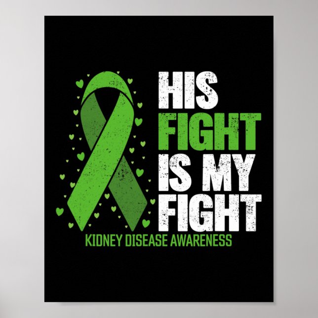 Poster Doença Renal Seu Combate À Minha Doença Renal Um (Frente)