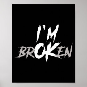 Poster Doenças Invisíveis Costas Quebradas Frase Homens M
