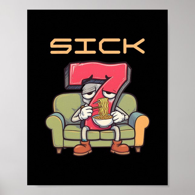 Poster Doente Sete 67 Meme Seis Sete 1  (Frente)