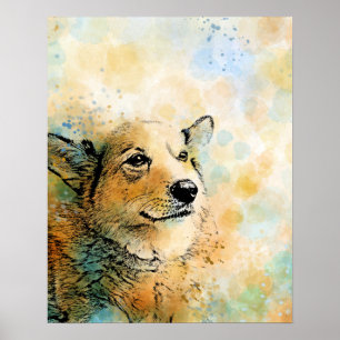 Poster dog 143 Corgi