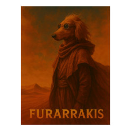 Pôster Dog Character in Desert Robes With Goggles - Dune