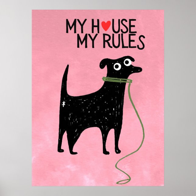 Poster dog | Funny & decorative Poster (Frente)