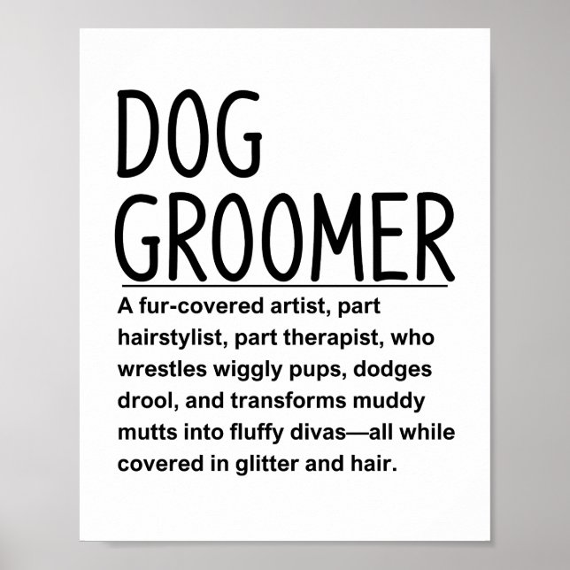 Poster Dog groomer (Frente)