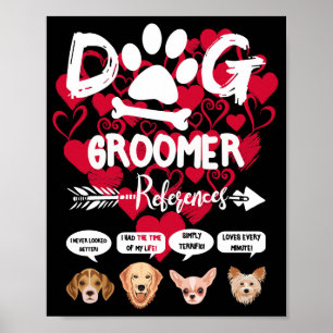 Poster Dog Groomer Gift Reference Grooming Dog Salon Spa