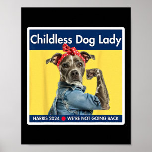 Poster Dog Ladies Kamala Harris 2024 Presidente