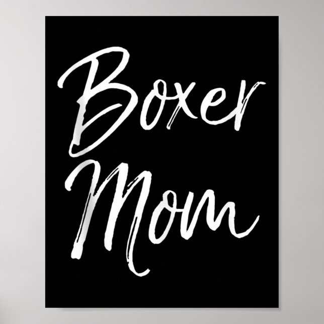 Poster Dog Mother Gift Boxing Mother's Day Quote Cute Box (Frente)