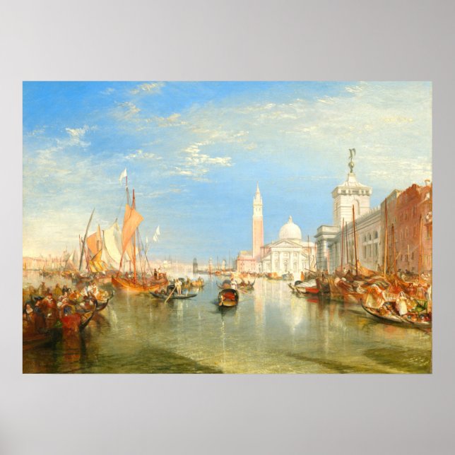 Poster Dogana, Veneza - William Turner Fine Art (Frente)
