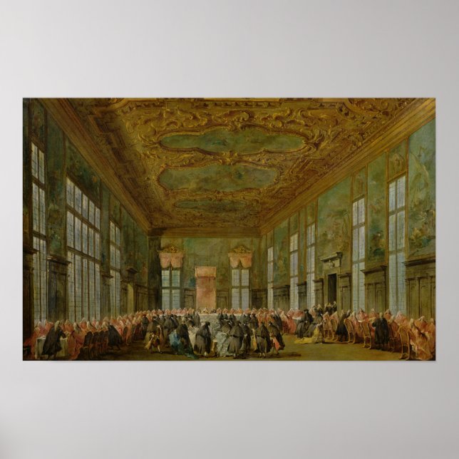 Pôster Doge Alvise Mocenigo IV Dando um Banquete (Frente)