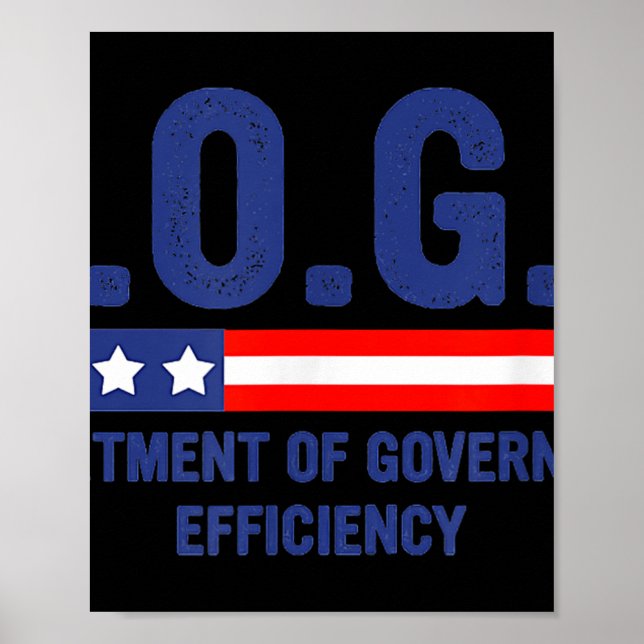 Poster Doge D.o.g., Departamento de Eficiência do Governo (Frente)
