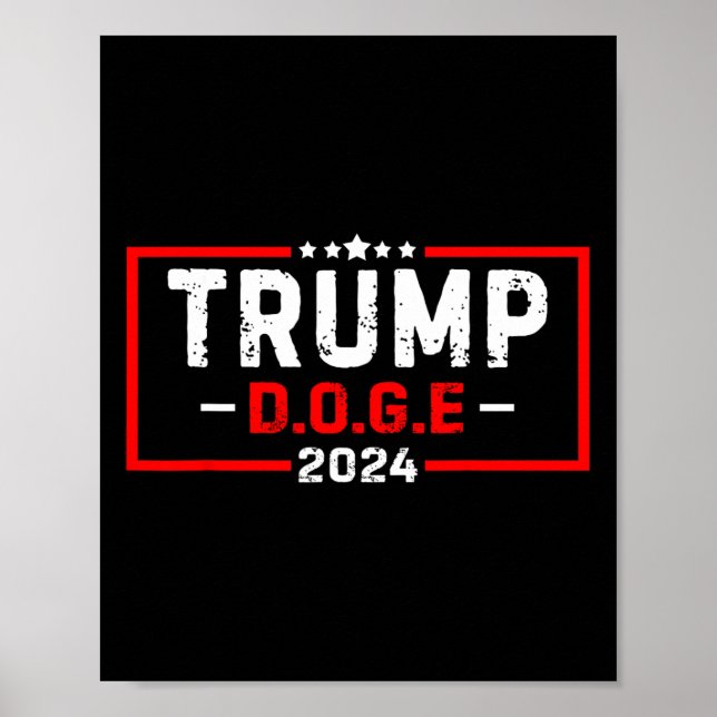 Poster Doge D.o.g. e Departamento de Eficiência do Govern (Frente)