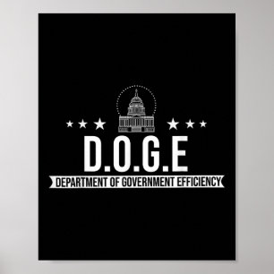 Poster Doge Department Of Governo Efficiency T-shirt.p