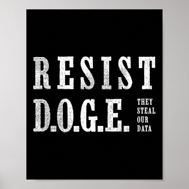 Poster Doge Resist D.o.g. (Frente)