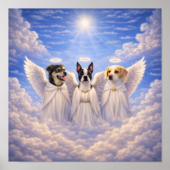 Poster "Doggie Angels" (Frente)