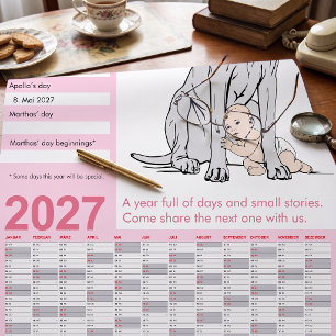 Poster Dogue Alemão Calendário de Mensagens Ocultas 2027