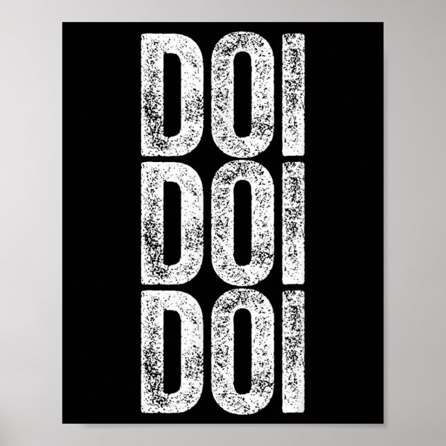 Poster Doi Doi Doi Rotação Cerebral Geração Alpha Gíria 6 (Frente)