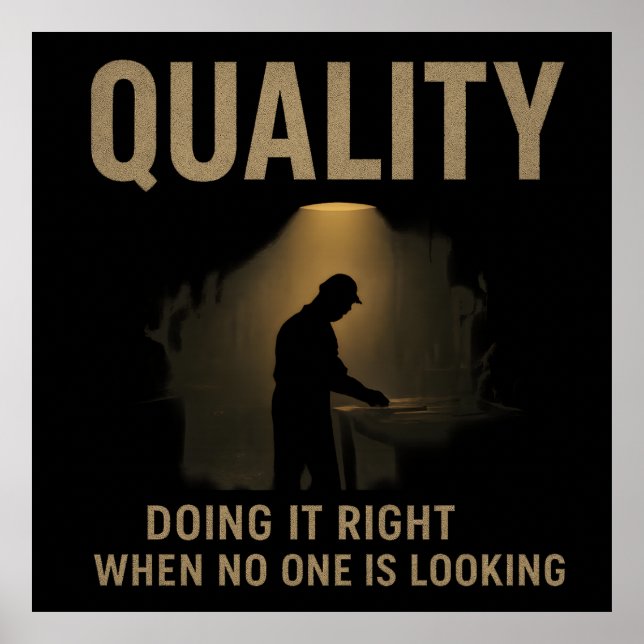 Poster Doing It Right - Quality Engineer Motivation (Frente)
