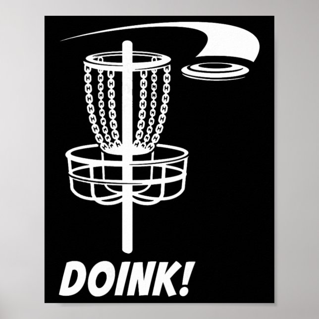 Poster Doink! Disco Golfe Frisbee Engraçado Parque Jogos  (Frente)