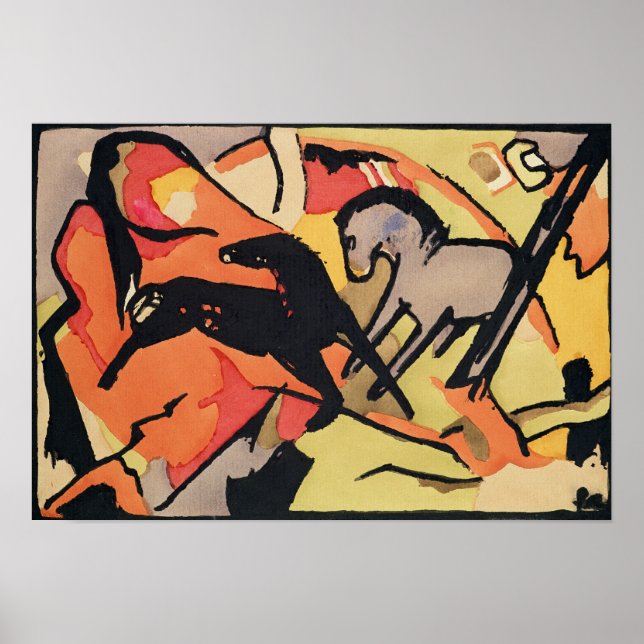 Pôster Dois Cavalos, 1911/12 (Frente)