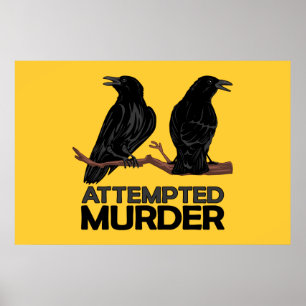 Poster Dois corvos = tentativas de assassínio