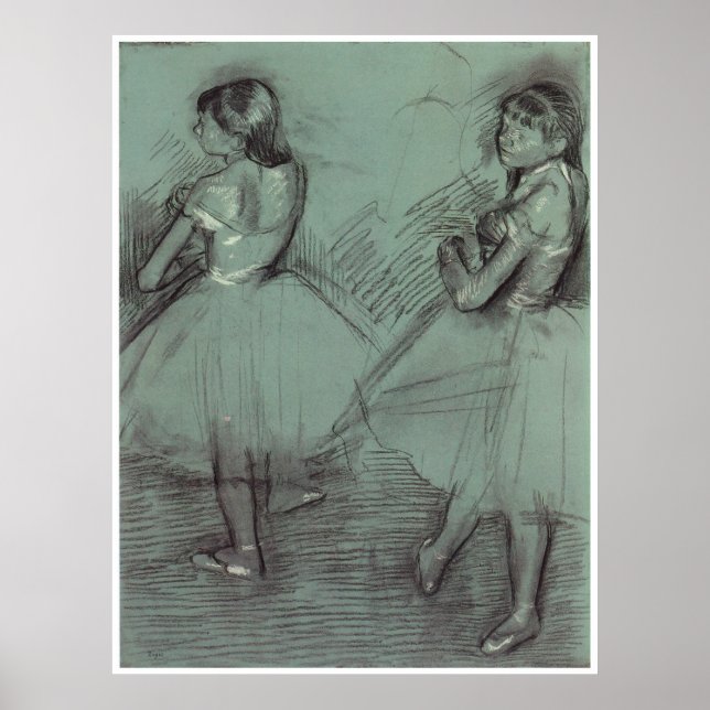 Pôster Dois dinamarqueses, c. 1879, Edgar Degas (Frente)