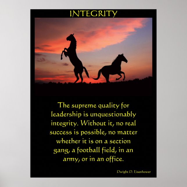 Pôster Dois garanhões pretos em uma silhueta (Frente)