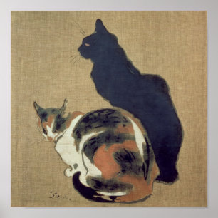 Poster Dois gatos, 1894