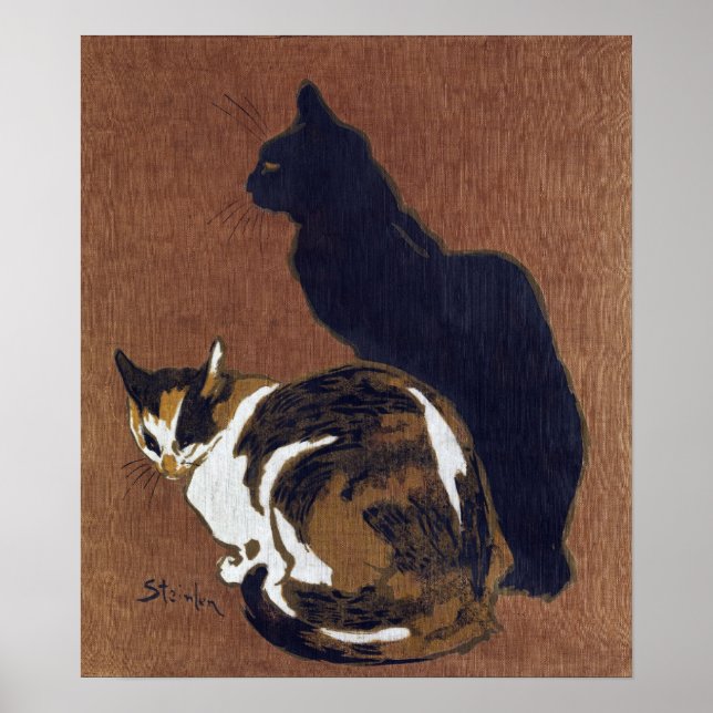 Poster Dois Gatos, Alexandre Steinlen (Frente)