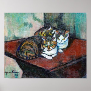 Poster Dois Gatos, Suzanne Valadon