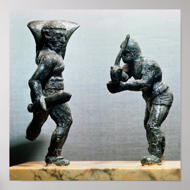 Poster Dois gladiadores em combate (Frente)